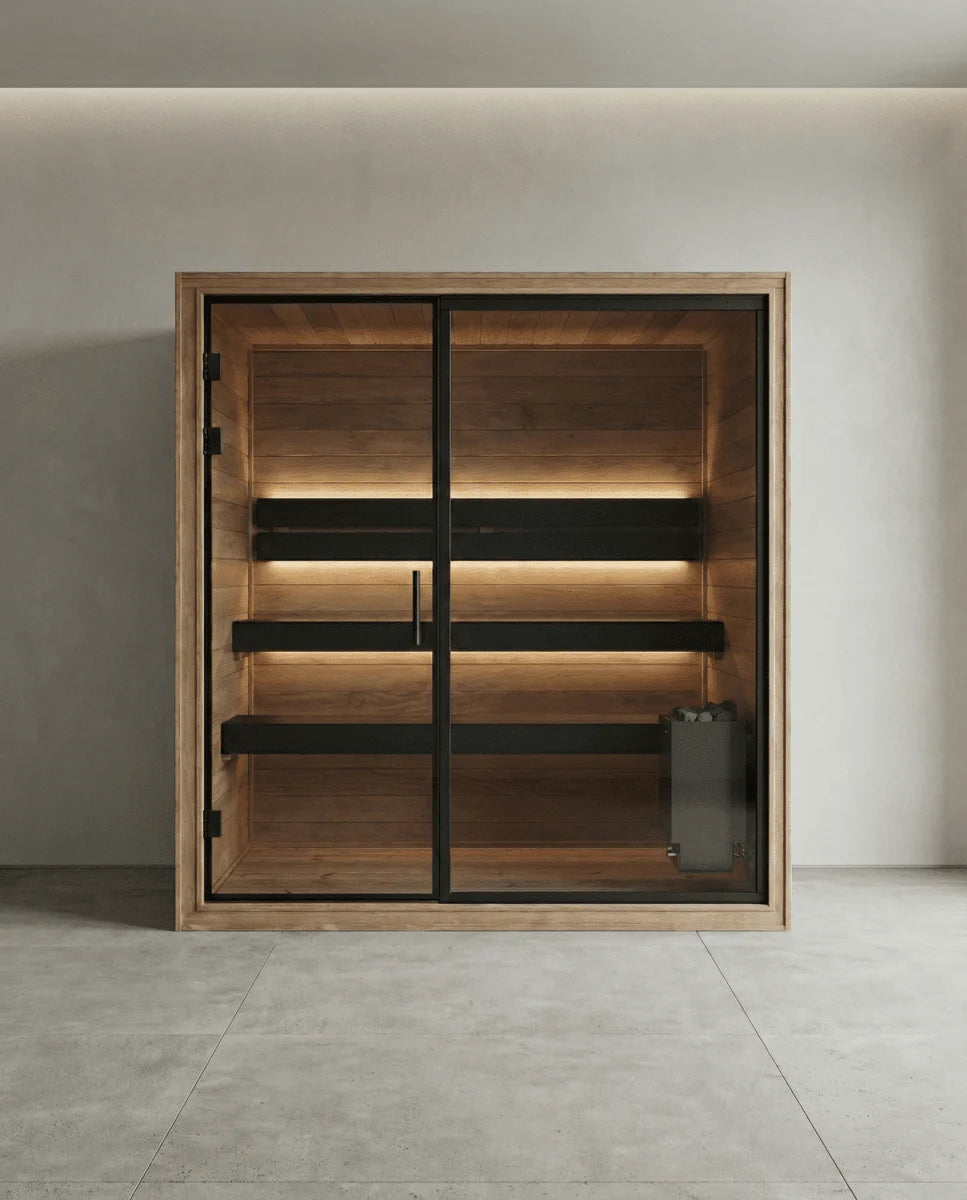 The Black 220 Luxury Three Person Indoor Sauna