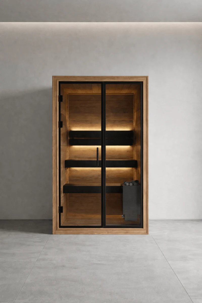 The Black 110 Luxury One Person Indoor Sauna