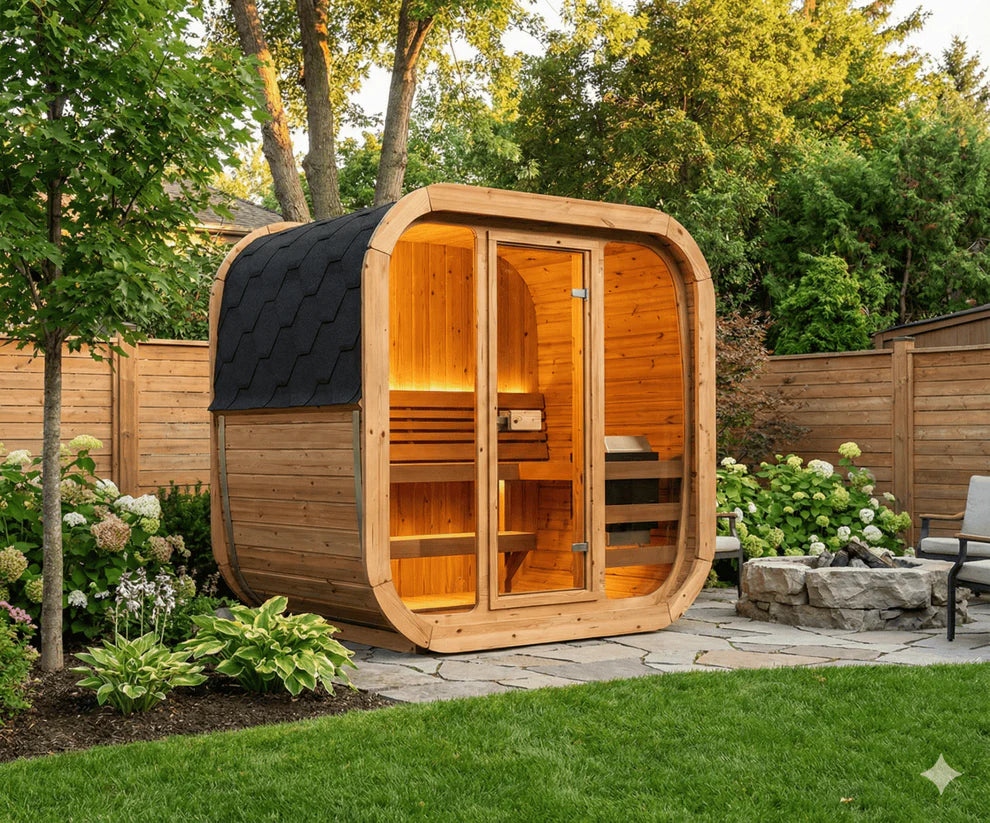 The C 125 Luxury Three Person Outdoor Sauna
