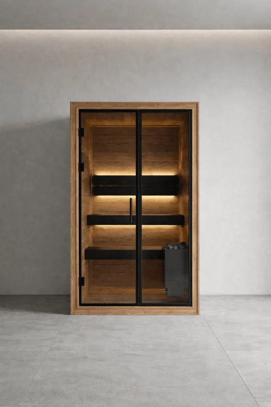 The Black 110 Luxury One Person Indoor Sauna